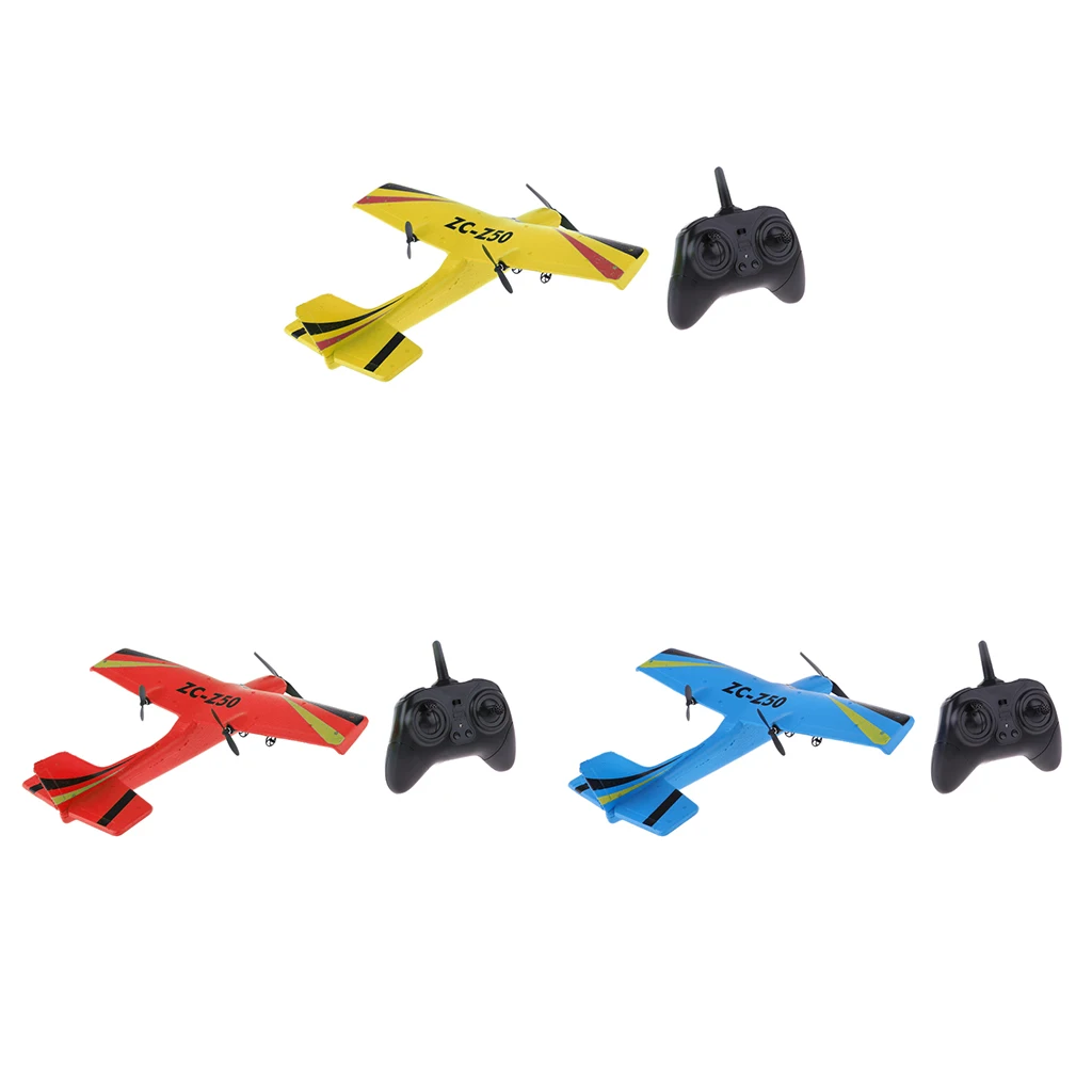 2.4G 2CH RC Remote Control Plane Airplane Glider Outdoor Flying Toy Z50 EPP
