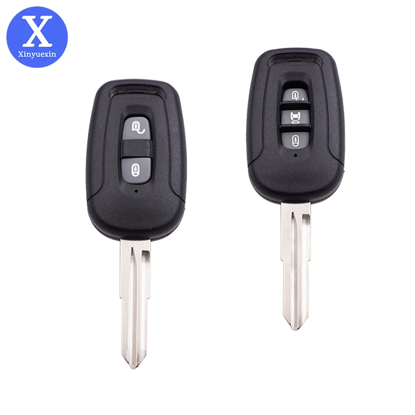 Xinyuexin Remote Smart Car Key Shell Case for Chevrolet Captiva Uncut Blade Blank 2 3 Button Key Case Shell Car Accessories