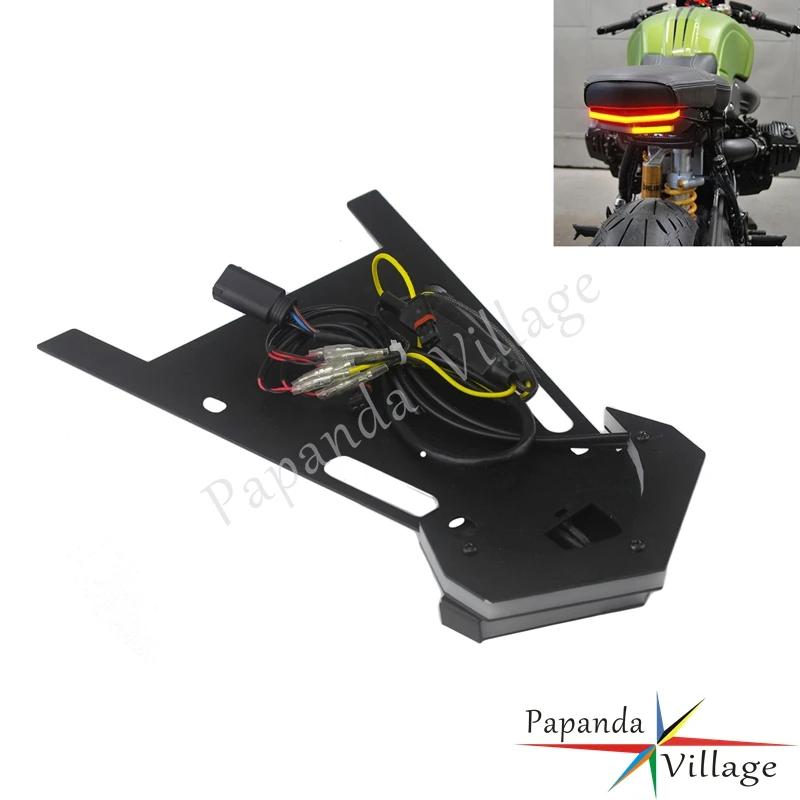 

LED Rear Brake Turn Signal License Plate Light for BMW R NINT T 2014-2019 R9T Racer Pure Scrambler Urban Fender Eliminator Kit