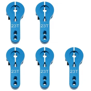 

HFES 5Pcs 23T Metal Servo Arm Horn with Screws for 1/10 RC Car Parts Accessories