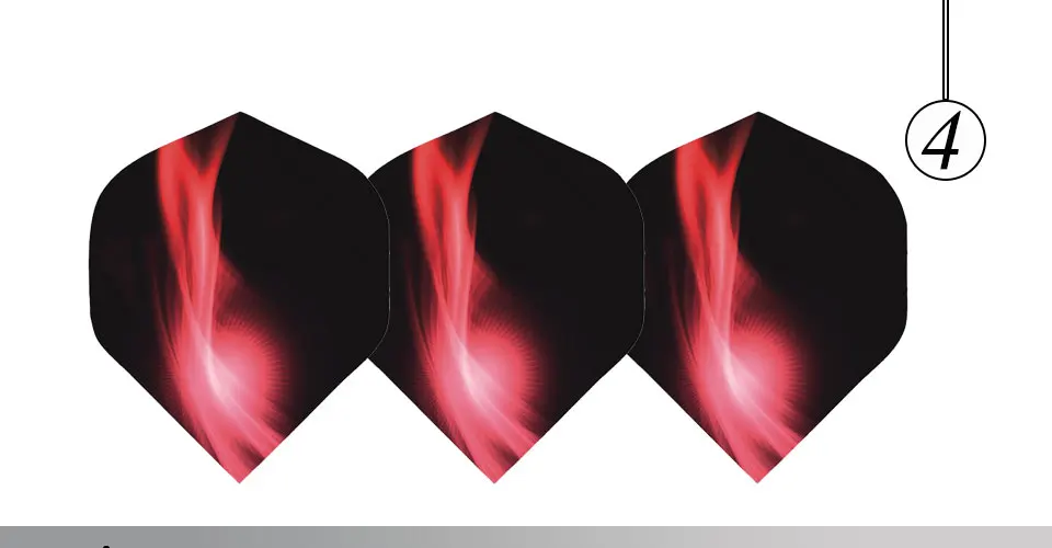 Easytoday 60Pcsset Professional Darts Accessories Flights Five Colors High Quality Dart Wing Plastic Waterproof Dart Flights (4)