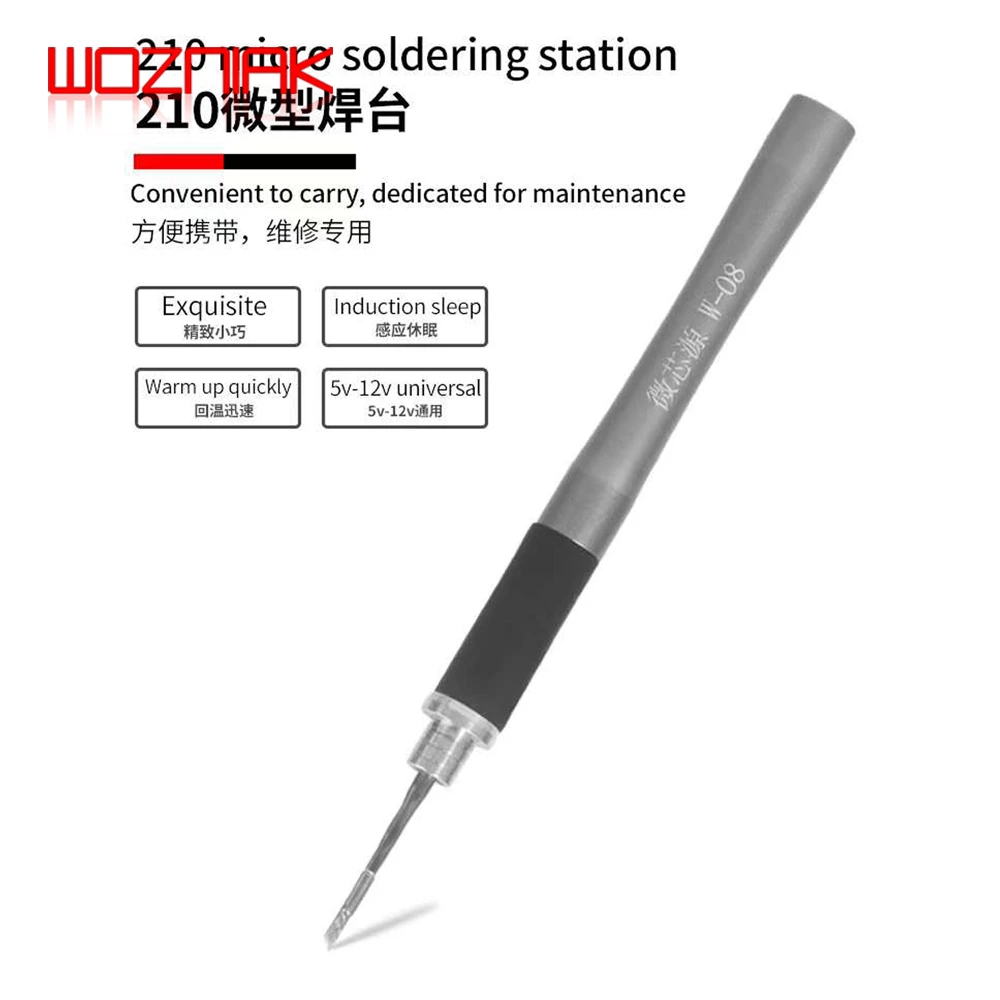 W-08 Micro Welding Table C210 Soldering Iron Head Mini Welding Table Typt-c Interface Power Supply Rapid Temperature Rise craftsman combination wrench set