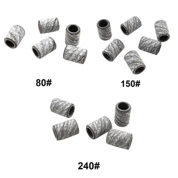 

Pro 100Pcs Nail Art Drill Machine Sanding Band Manicure Accessory #80#150#240