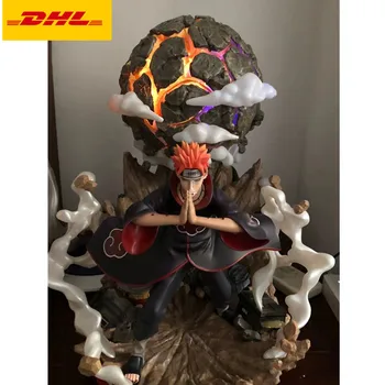 

16" OT Naruto Statue Hokage Akatsuki Bust Pain Full-Length Portrait LED Original Version GK Action Figure Toy BOX 40CM X441