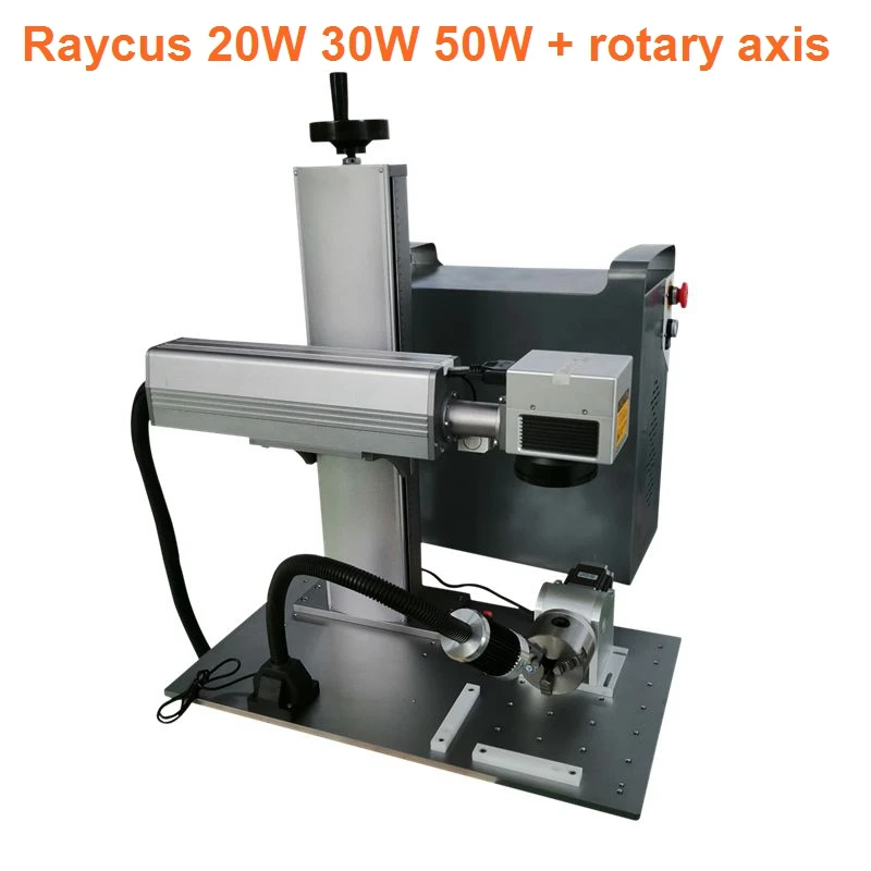 

Factory price 20W 30W portable mini fiber laser marking machine for metal and nonmetal materials engraving with rotary