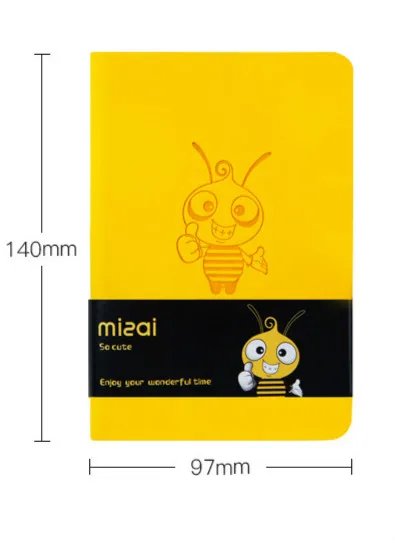 A7 Agenda планировщик Органайзер Kawaii Bee дневник записная книжка s и дневники милый портативный Еженедельный Ежемесячный план путешествия записная книжка