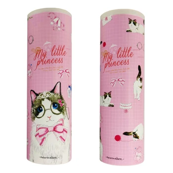 

Princess Cat style Newmebox Pencil Case Big Capacity Makeup Pen Box with calculator, mirror, whiteboard, watch, game accessory