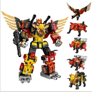 

WEIJIANG 5in1 Predaking - Divebomb Rampage Headstrong G1 Transformation Oversize War Eagle Movie Action Figure Model Robot Toys