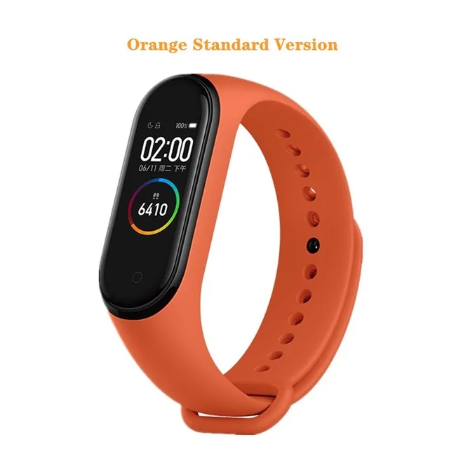 In Stock Xiaomi Mi Band 4 Smart Wristband Fitness Heart Rate Bracelet Music AI bracelet Bluetooth 5.0 AMOLED Color Touch Screen - Цвет: Band 4 Orange