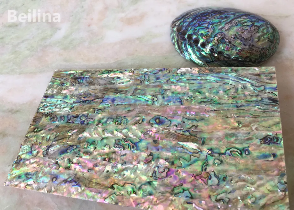 1 мм Толщина новозеландского abalone shell лист перламутровый ламинат для музыкального инструмента и деревянной инкрустации размер 240 мм/140 мм