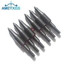 

6/12Pcs Archery Arrowhead Field Target Points 150Grain Steel Point Tips Broadhead for Outdoor Sport Hunting Shooting Accessories