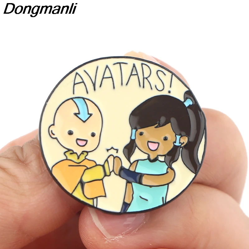P4222 Dongmanli последний Airbender ювелирные изделия металлические эмалированные булавки и броши для женщин милые нагрудные булавки рюкзак сумки значок подарки
