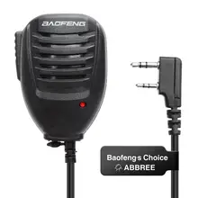Oryginalny Baofeng mikrofon ręczny mikrofon głośnikowy do Walkie Talkie Baofeng UV 5R UV 10R BF 888S BF V9 UV S9 Plus akcesoria