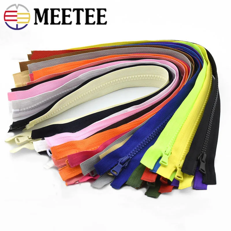 Meetee 5 шт. 5# разъемная застежка-молния смолаы 30/40/55/60/70/80/90 см зубы Размеры открыть хвост для пуховик рюкзак Чемодан DIY аксессуары ZA007
