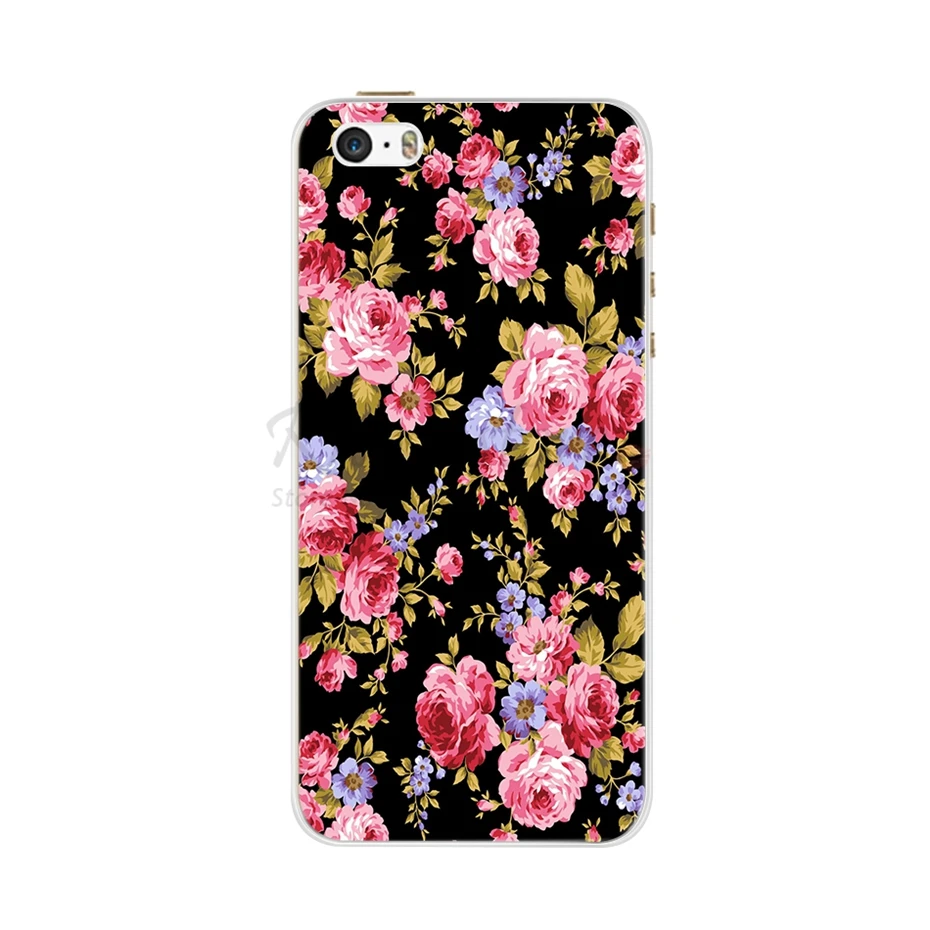 Cute Flower Ultra-Thin Silicone Phone Case - Soft Back Cover