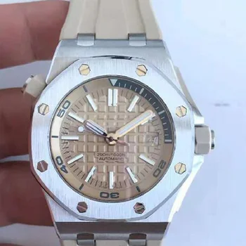 

Hot Sale Brilliant 820305 42mm V8 version 3120 Men' Lens automatically Cal Green Dial 15710 Rubber Royal
