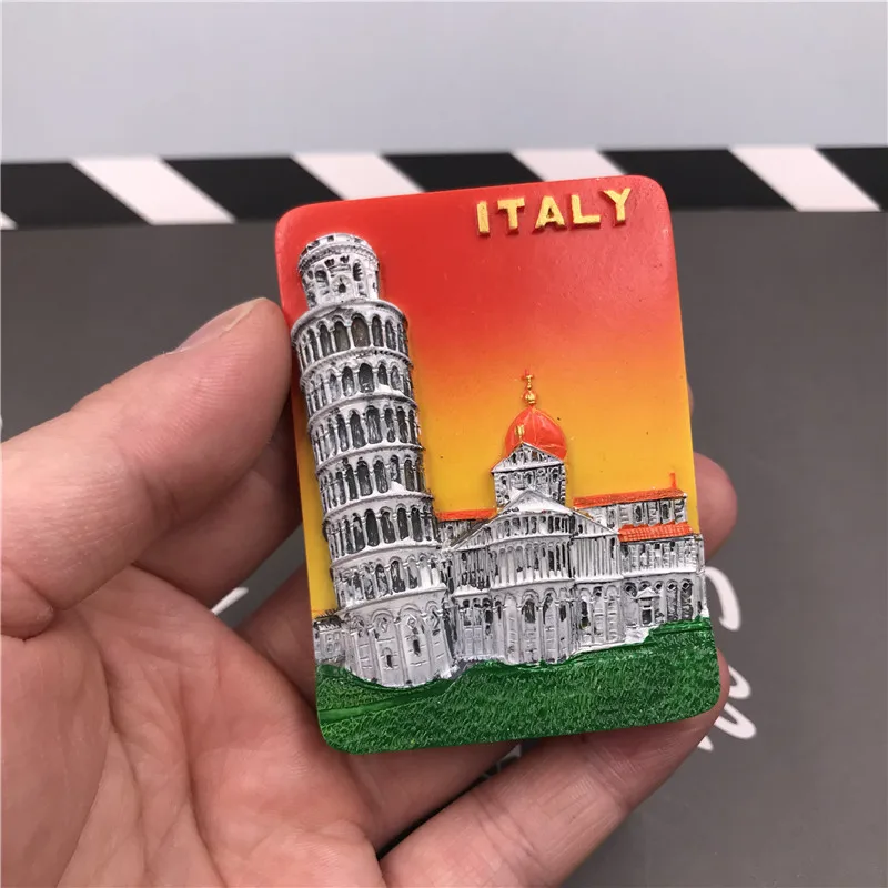 Taj mahal Macao sanba arch туристический сувенир на холодильник кухонные украшения итальянская наклонная башня Смола магнитный холодильник