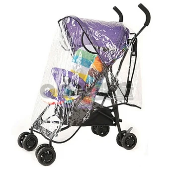 

Kids Baby Stroller Rain Cover Waterproof Umbrella Wind Dust Shield+Mosquito Net Cart Mosquito Net Pushchair Full Cover Netting