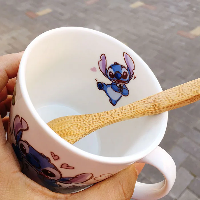 Из мультфильма «Лило Стич» 626 Duck Mickey любовь чип N' Дейл с бурундуком Керамика кружка Кофе кружка чашка подарок на день рождения с коробкой