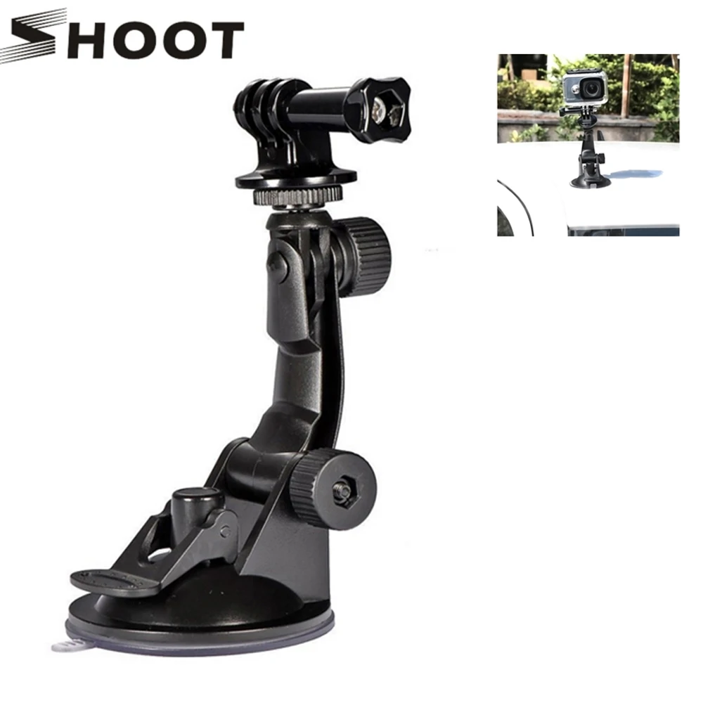 

SHOOT for Go Pro Accessories 7cm Car Mount Windshield Suction Cup for Gopro Hero 6 5 4 3 for SJCAM for Xiaomi for Yi 4K H9