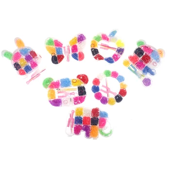 

600pcs New Colorful Rubber Loom Bands Weave Elastic Make Bracelet Tool DIY set Kit Box Girls Gift Kids Toys