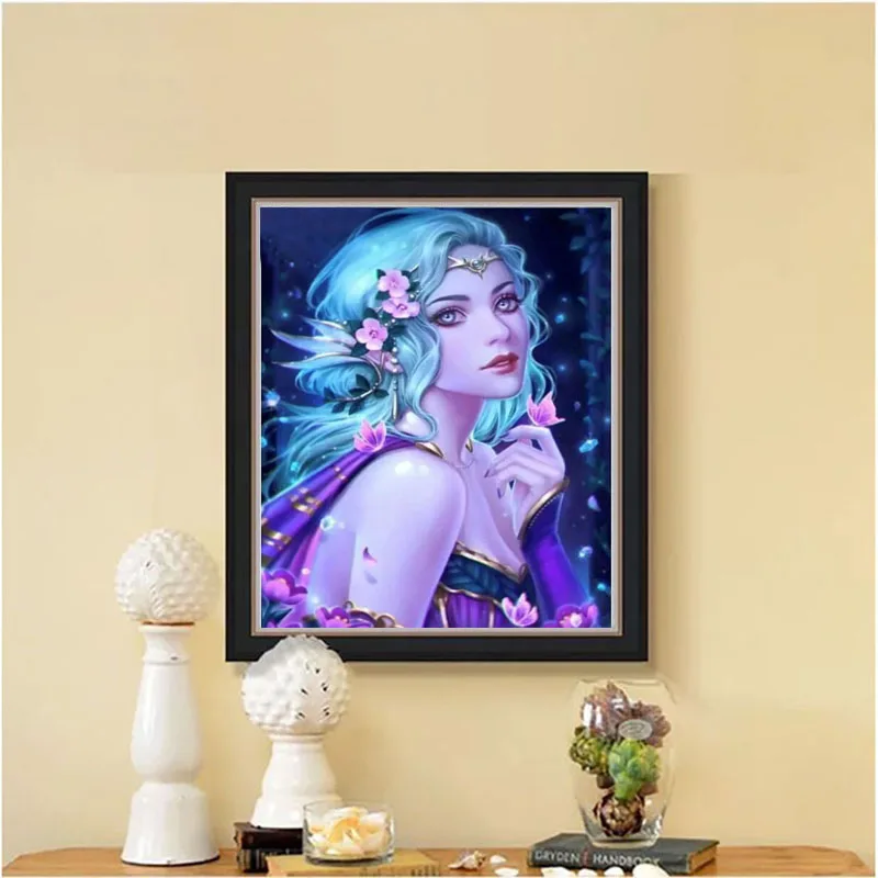 5D diy круглая Алмазная картина принцесса вышивка крестиком наборы алмазной вышивки Алмазная мозаика домашняя декоративная дрель
