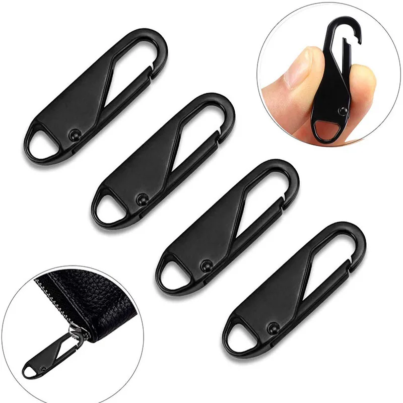 

2pcs Metal Zipper Puller Replacement Zipper Tags Zip Fixer for Zipper Slider Head Repair Kits Instant Zipper Fixer 5# 8#10#