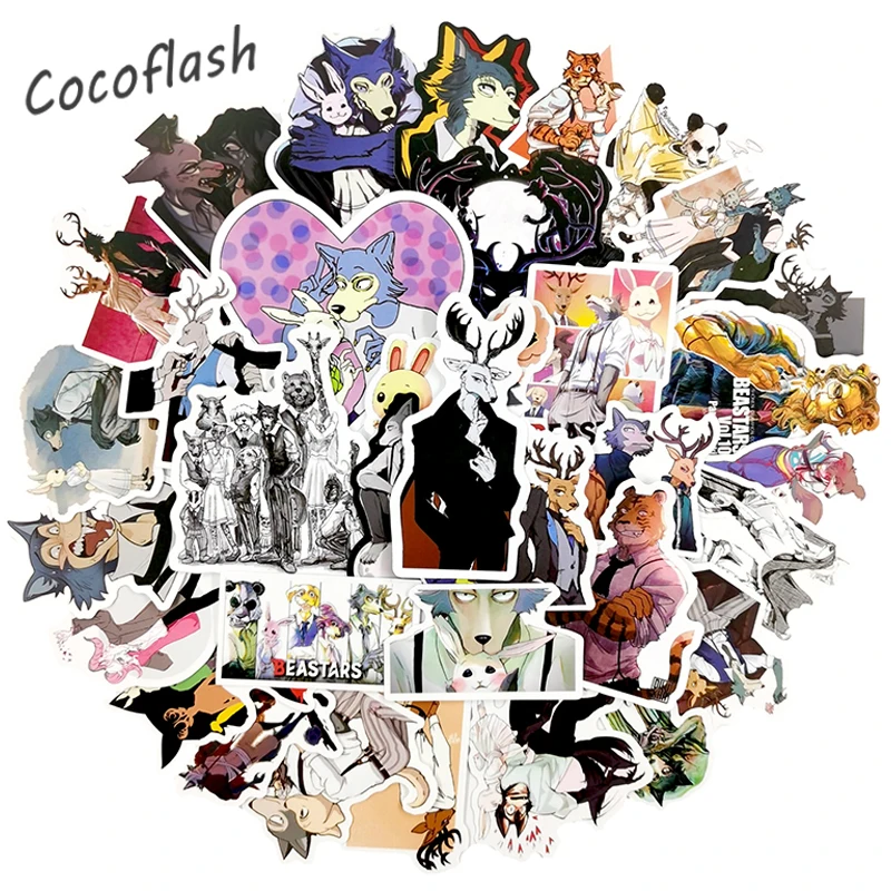 Stickers BEASTARS Stickers 50pcs BEASTARS Sticker Pack（ BEASTARS Merch