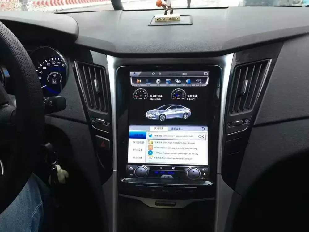 Автомобильный DVD плеер с GPS навигацией 10 4 &quotвертикальный экран стиль Тесла Android 9 0