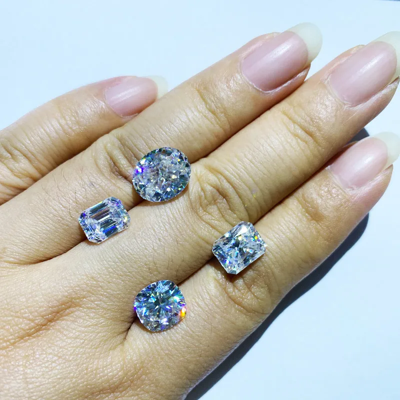 

6x8 мм 2ct муассаниты, свободные драгоценные камни, D Цвет, VVS GRA, муассаниты, изумрудная огранка для бриллиантового кольца