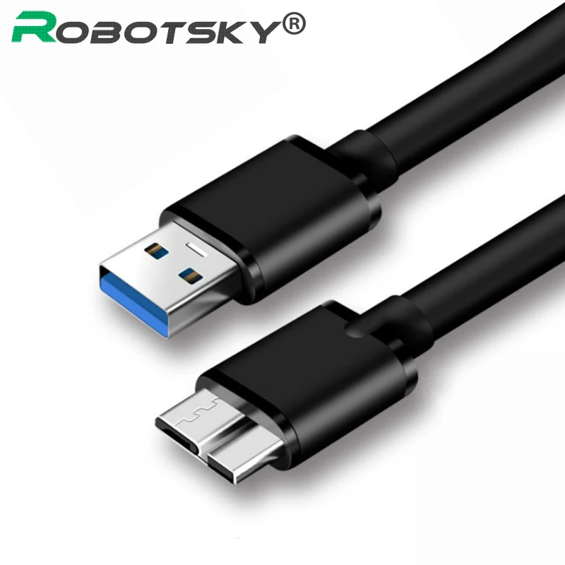 

USB 3.0 Cable Fast Speed USB Type A Micro B Data Sync Cable For External Hard Drive Disk HDD Samsung S5 Note3 USB HDD Data Cable