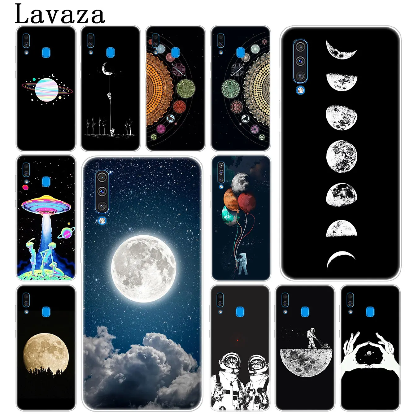 Lavaza Космос любовь Луна астронавт кот жесткий чехол для телефона Samsung Galaxy A70 A60 A50 A40