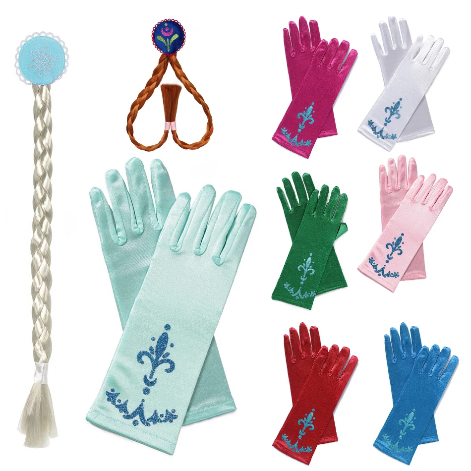 Princess Elsa Accessories Elsa Wig Gloves Girls Elsa Anna