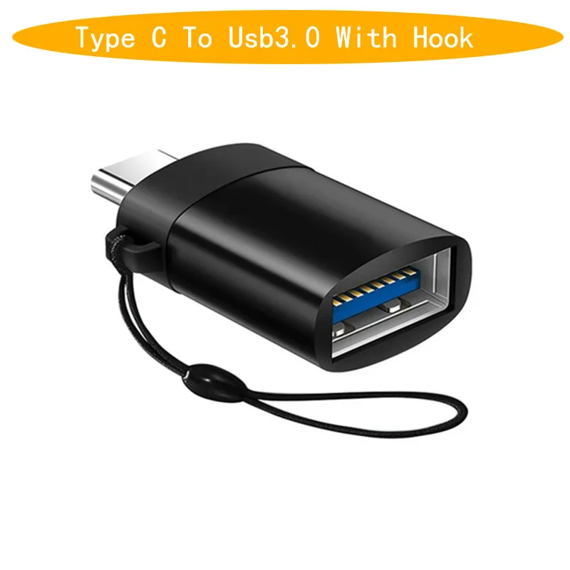 3 Кабель OTG type-C адаптер для samsung S10 S9 S8 USB-c адаптер для huawei P20 Lite USB 3,0 OTG адаптер для Xiaomi 9 8 с ремешком - Цвет: 3