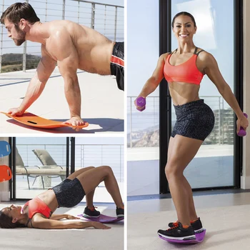 

ABS Twisting Fitness Balance Board Simple Core Workout Yoga Gym Fitness Training Prancha Abdominal Leg Training Balance Exercise