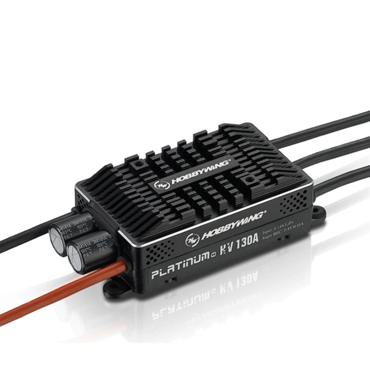 

Original Hobbywing Platinum HV 130A V4 BEC /HV 130A OPTO 5-14S Lipo Empty mold Brushless ESC for RC Drone Helicopter Aircraft