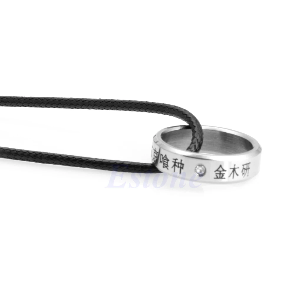 

Fashion Cosplay Anime Tokyo Ghoul Ken Kaneki Titanium Steel Ring Finger Rings