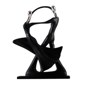 

Modern Abstract Black Human Body Statue Home Decoration Wedding Gift High Dancer Creative Living Room Office Porch Wine Cabinet