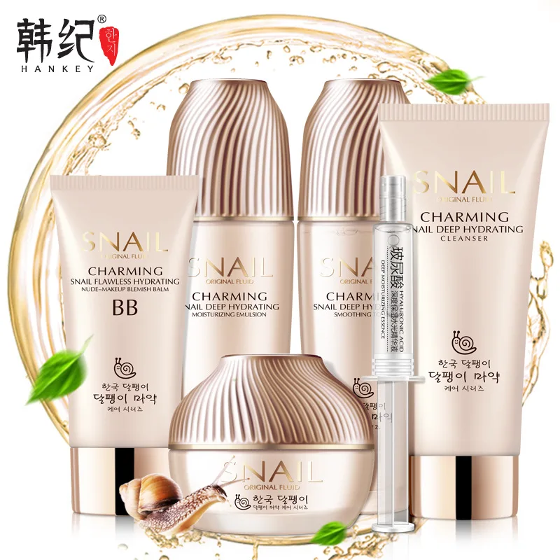 

Han Ji Snail Dope Six Pieces Set Water Moisturizing Cosmetics Set Beauty Salon Skin Care Set Online Celebrity Hot Selling