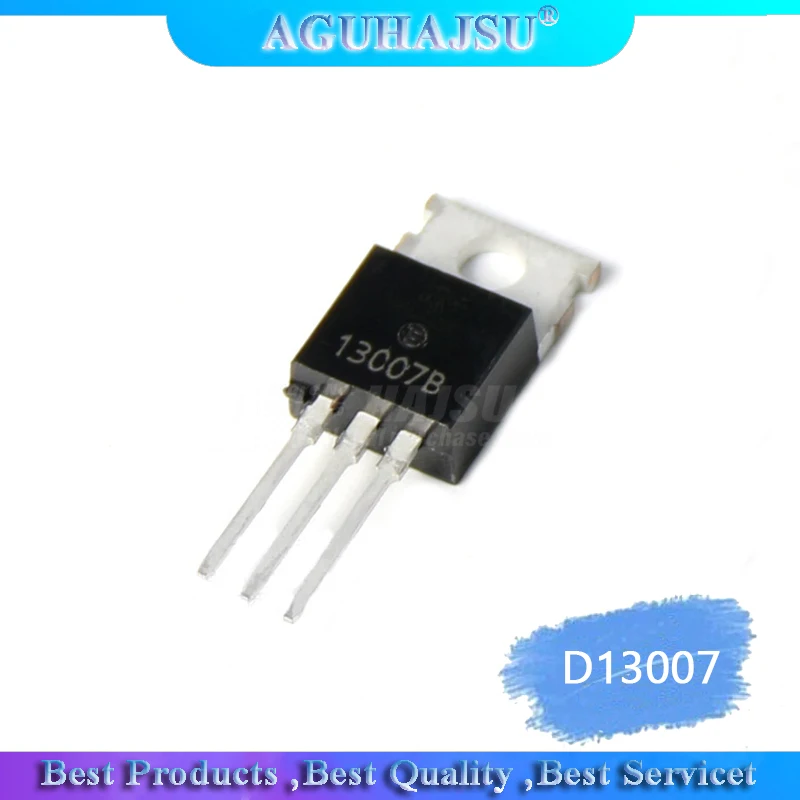 10 Buah Paket Transistor D13007K D13009K TO-220 Asli, 50% OFF