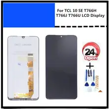 Oriignal para tcl 10 se t766h t766j t766u display lcd + tela de toque digitador assembléia cor preta