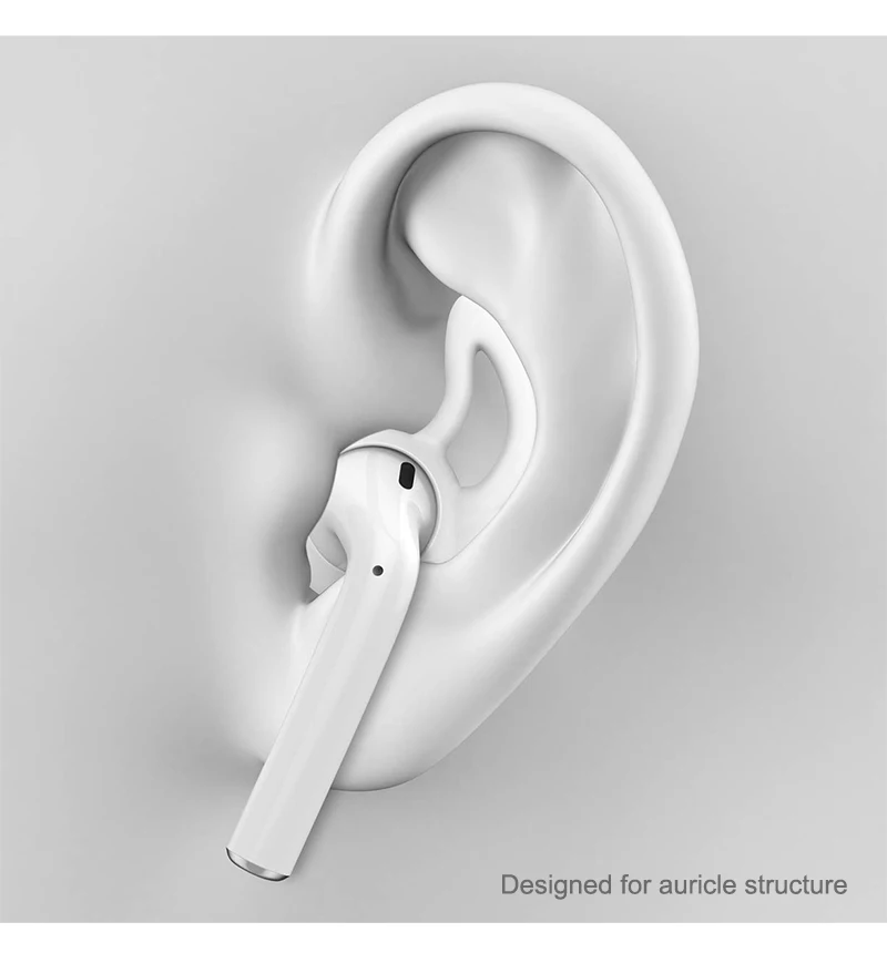 Для Apple AirPods замена мягкий силиконовый чехол противоскользящие ушные крючки Bluetooth наушники наконечники для наушников Наушники Чехол протектор