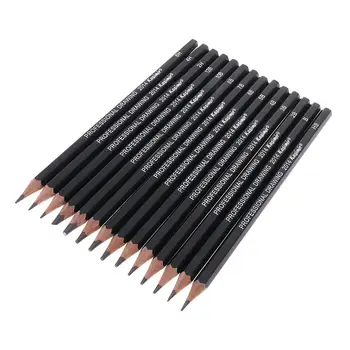 

14 Pcs Sketch Art Drawing Pencil 12B 10B 8B 7B 6B 5B 4B 3B 2B 1B HB 2H 4H 6H