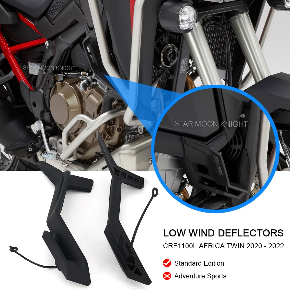 

Комплект низких ветровых дефлекторов для мотоциклов Honda Africa Twin CRF1100L CRF 1100 L CRF1100 l crf 1100L 2020 2022 Africa Deflector