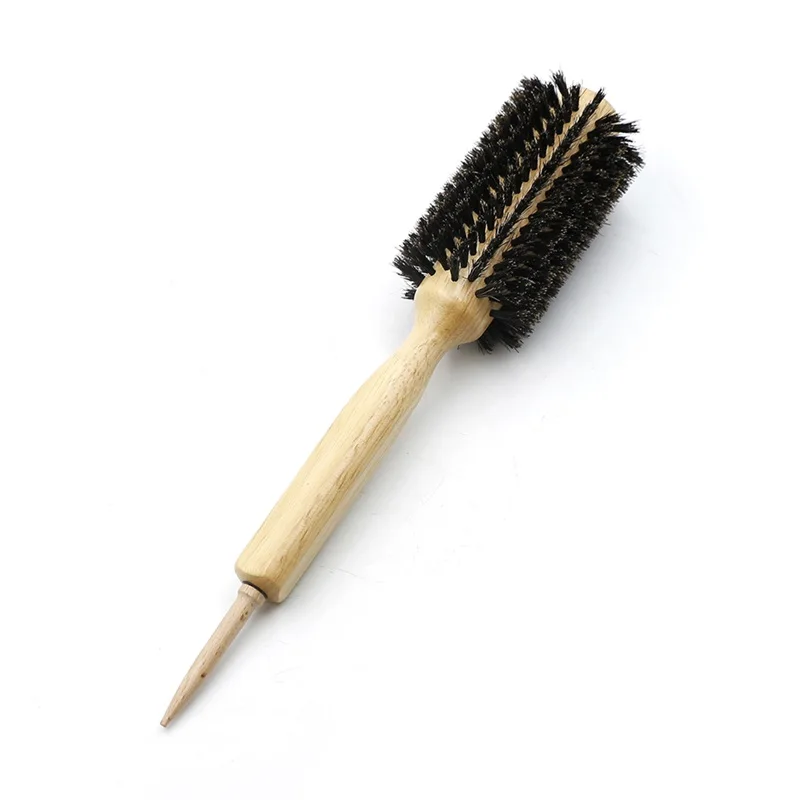 6 размеров деревянная щетка для волос кабана щетина круглая щетка для волос со съемным хвостом круглая бочка щетка для завивки волос
