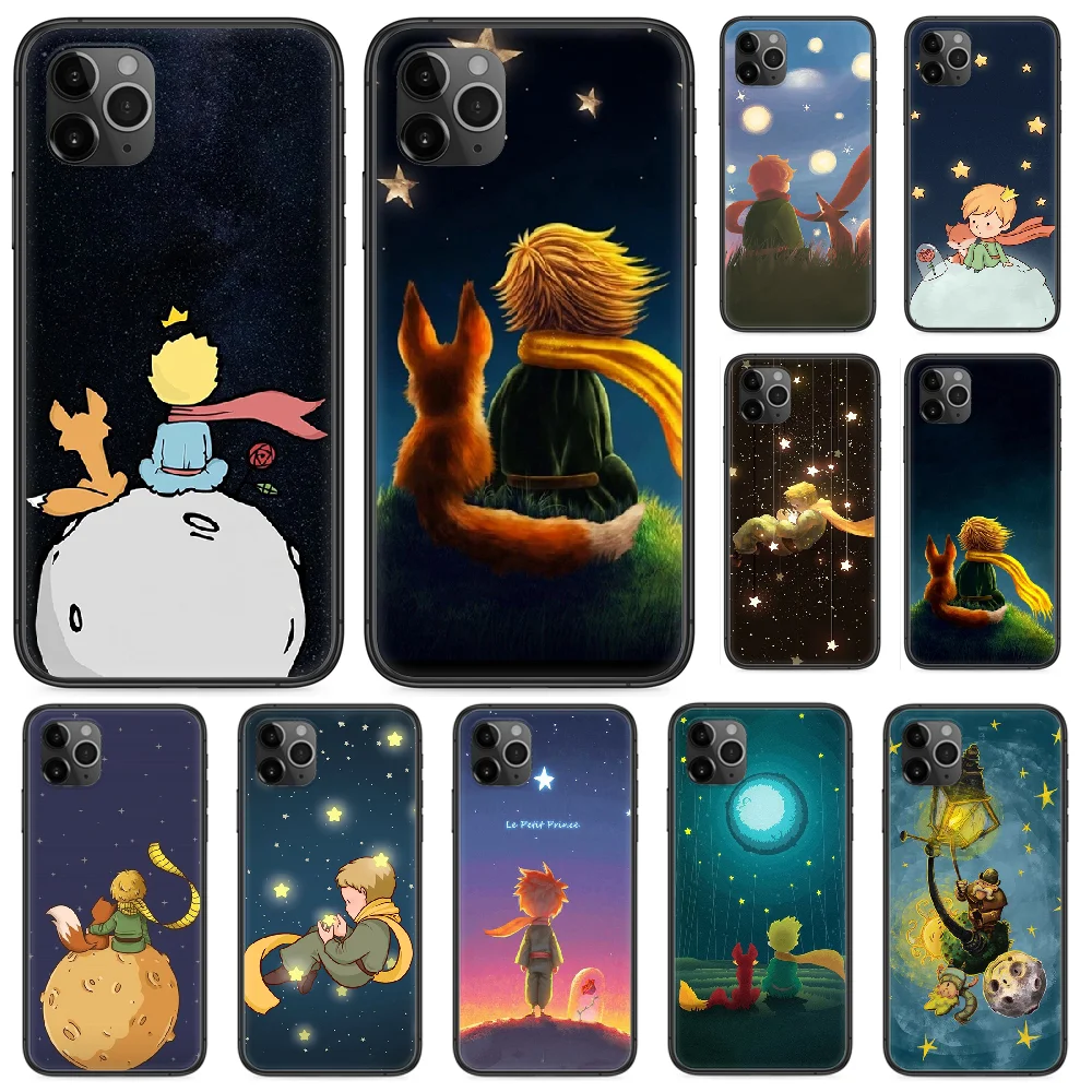 Чехол для телефона The Little Prince iphone 4 4s 5 5S SE 5C 6 6S 7 8 plus X XS XR 11 PRO MAX 2020 черный чехол