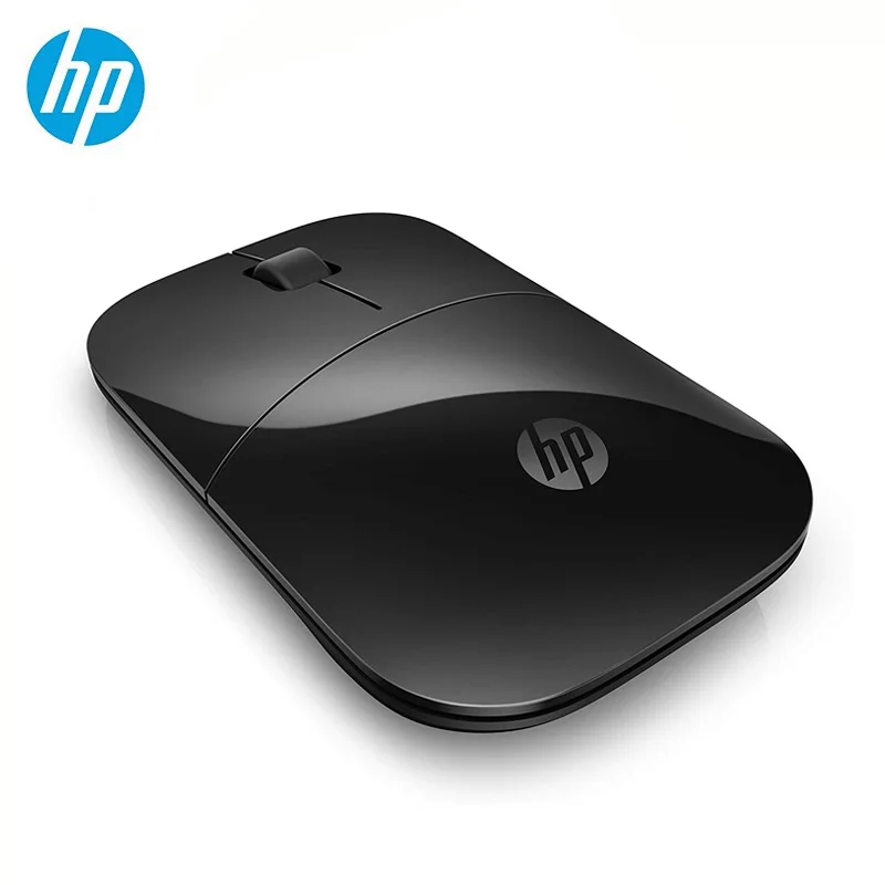Новая оптическая беспроводная мышь hp 2,4 ГГц Z3700 Mute Slim Silent Colorful 1200 dpi для ноутбука, оригинальная мини-мыши - Цвет: Black Z3700