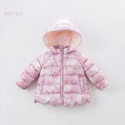 Dave bella/Зимний пуховик для маленьких девочек Детская верхняя одежда на утином пуху 90% года модное пальто