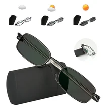 Переходные фотохромные складные очки для чтения мужские и женские солнцезащитные очки для дальнозоркости с диоптриями+ 1,0 1,5 2,0 2,5 3,0