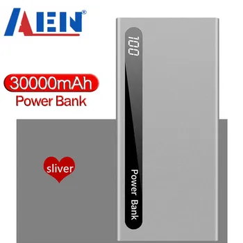 モバイル電源銀行30000mahフルスクリーン3USBポータブルアウトドア緊急急速充電外部バッテリーサムスンxiaomi iphone